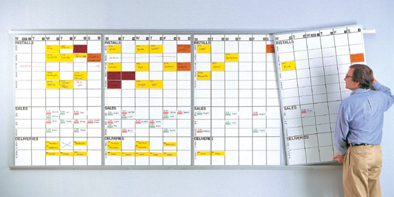 Daily Job Schedule Lift-Out Whiteboards